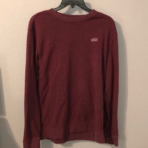 Maroon Vans sweatshirt